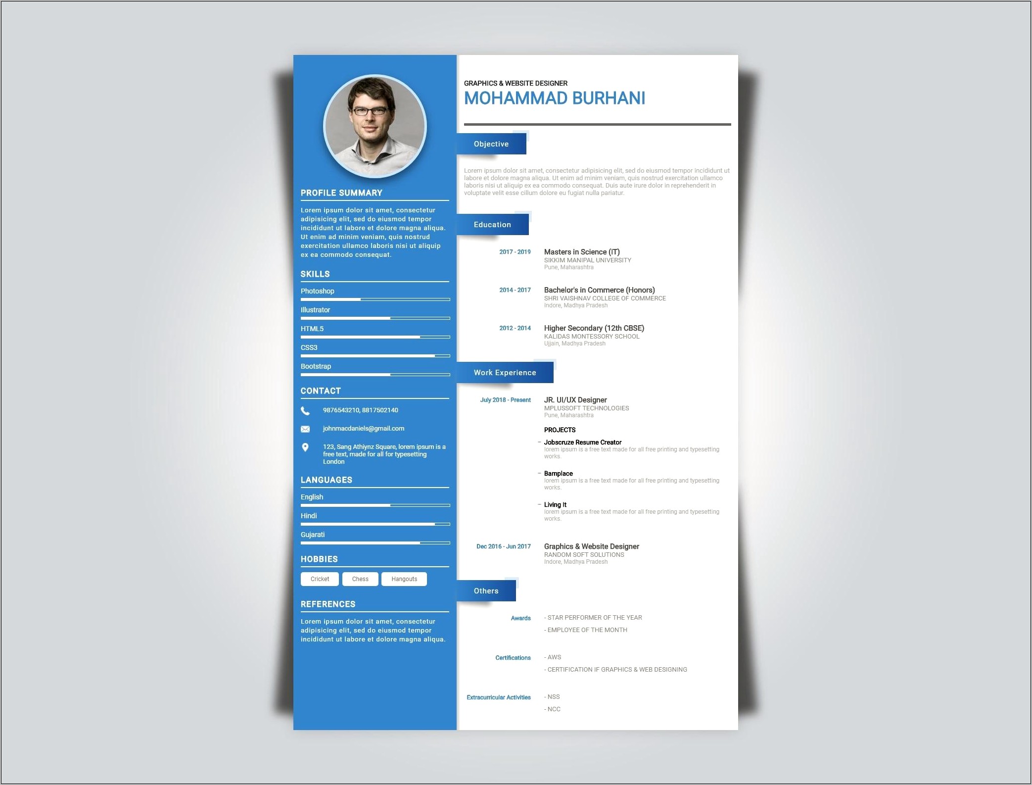 Resume With Goals And Objectives