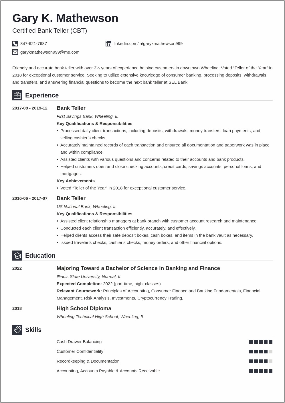 Resume With No Job Experince