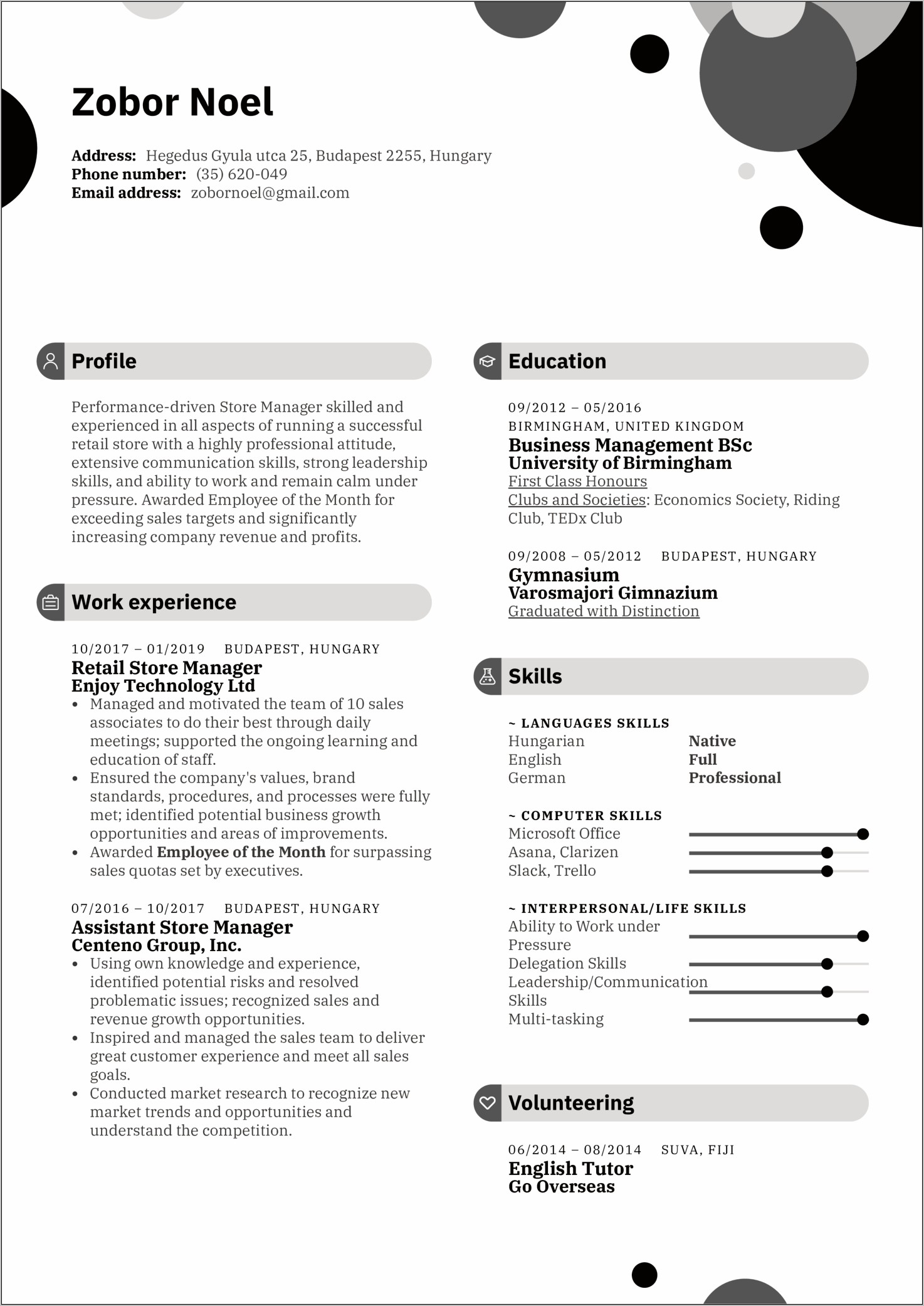 Retail Stocker Resume Samples 2019