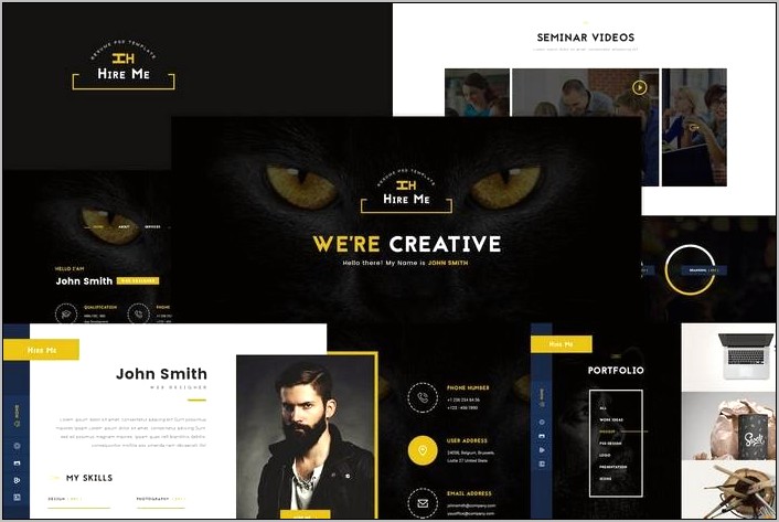 Riche Vcard Personal Vcard Html Template Free Download