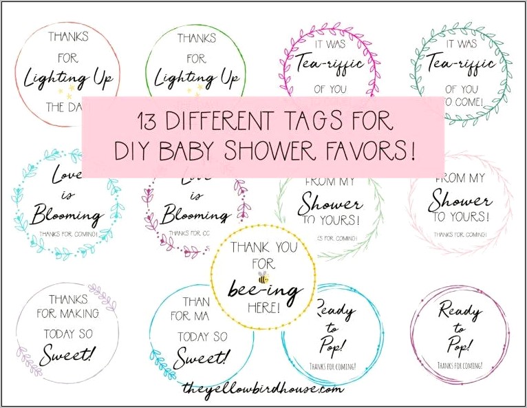 Round Label Template Free A Baby Is Bewing