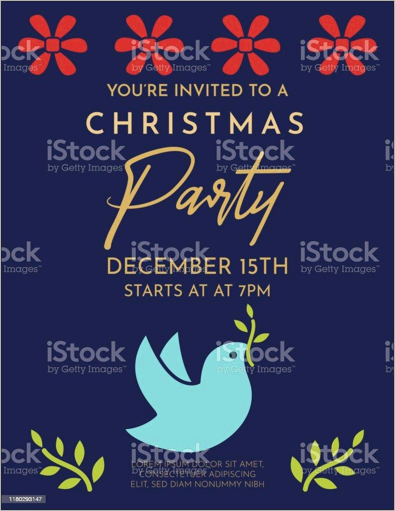 Royalty Free Templates Of Holiday Party Announcement