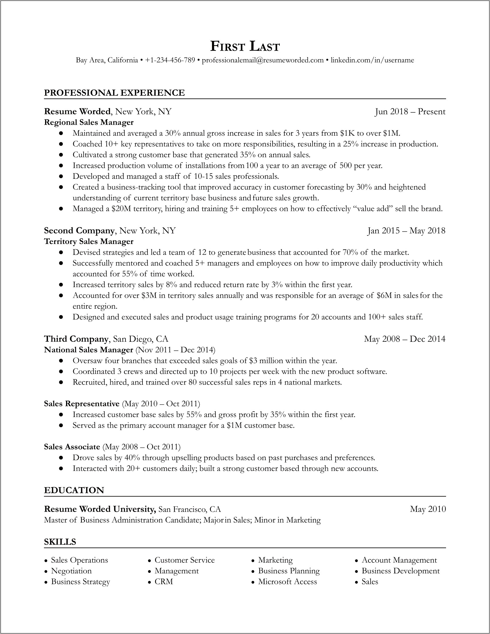 Saas Account Manager Resume Examples