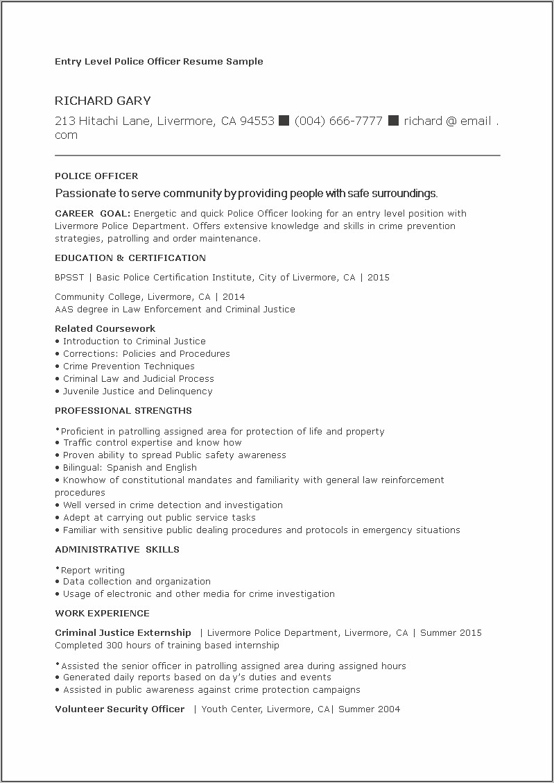 Safety Officer Resume Key Skills