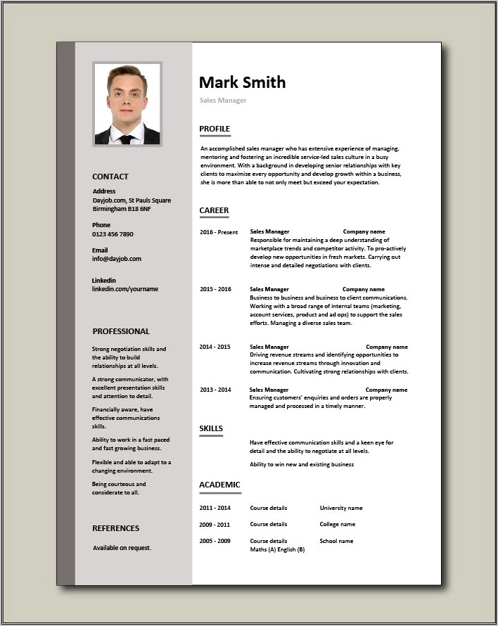 Sales Executive Resume Examples Free