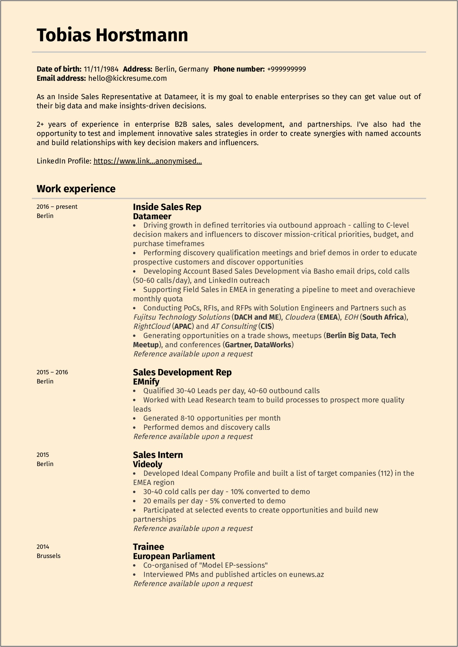 Sales Executive Resume Objective Examples