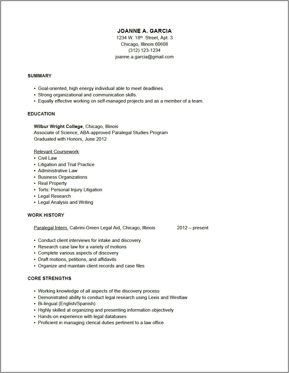 Sample Administative Law Attorney Resume