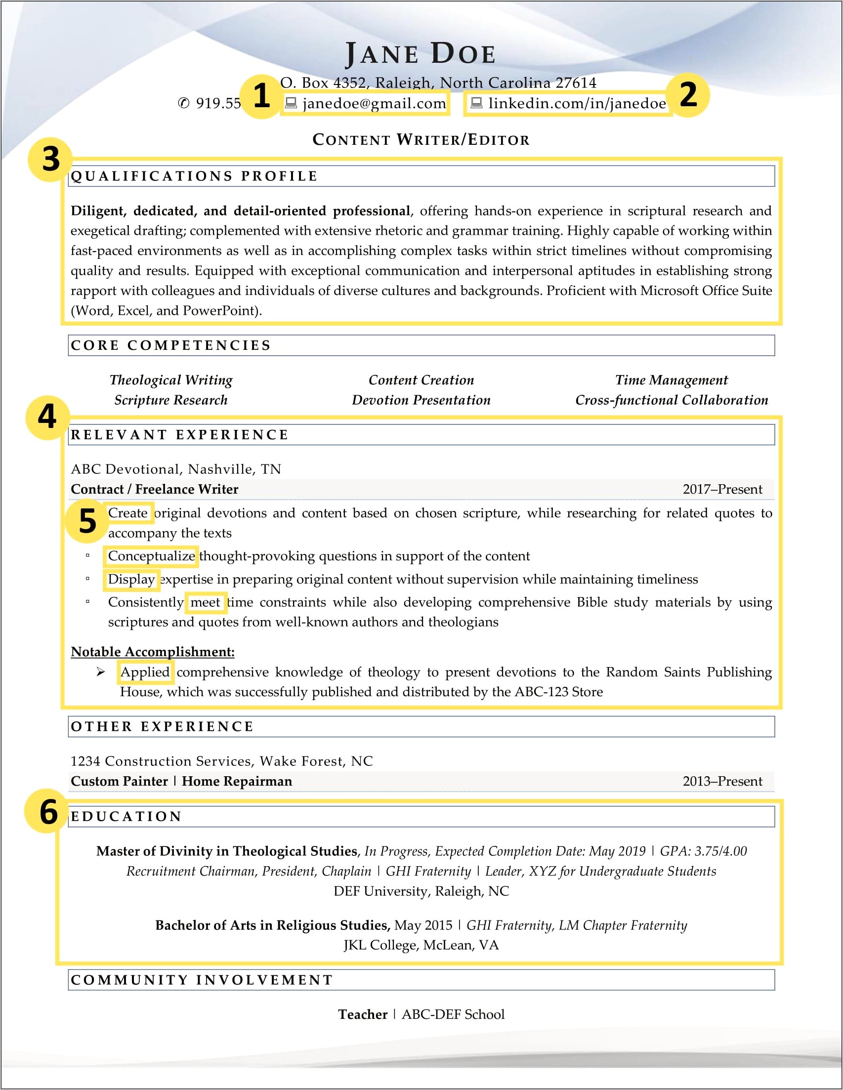 Sample College Graduate Resume Examples