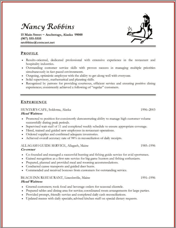 Sample Objective For Dietitian Resume