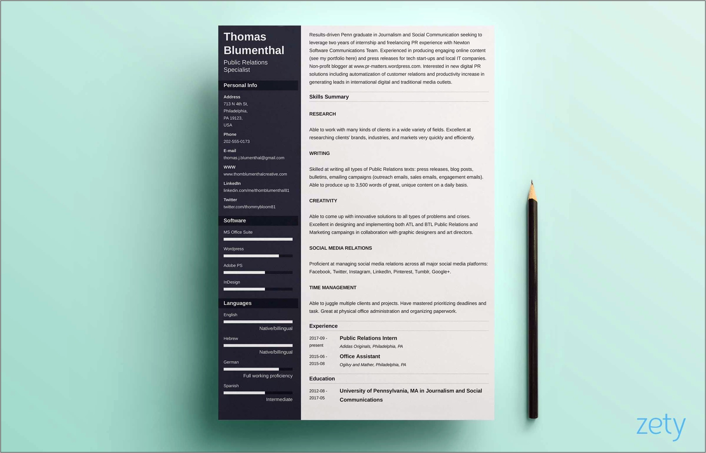 Sample Of Functional Resume Template