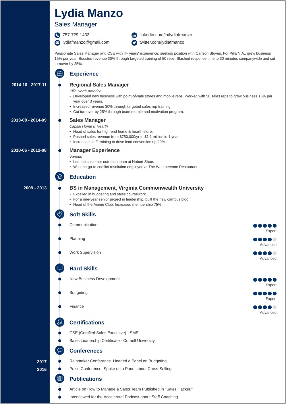 Sample Resume For Concept Wave