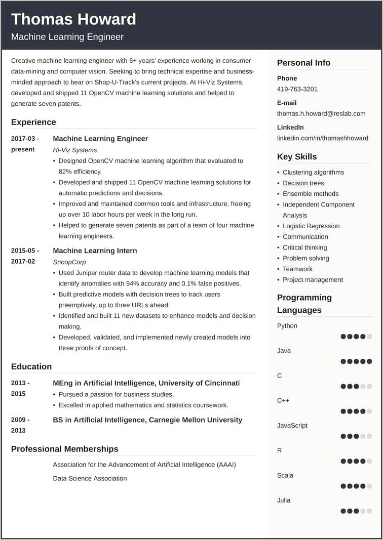 Sample Resume Machine Shop Engineer