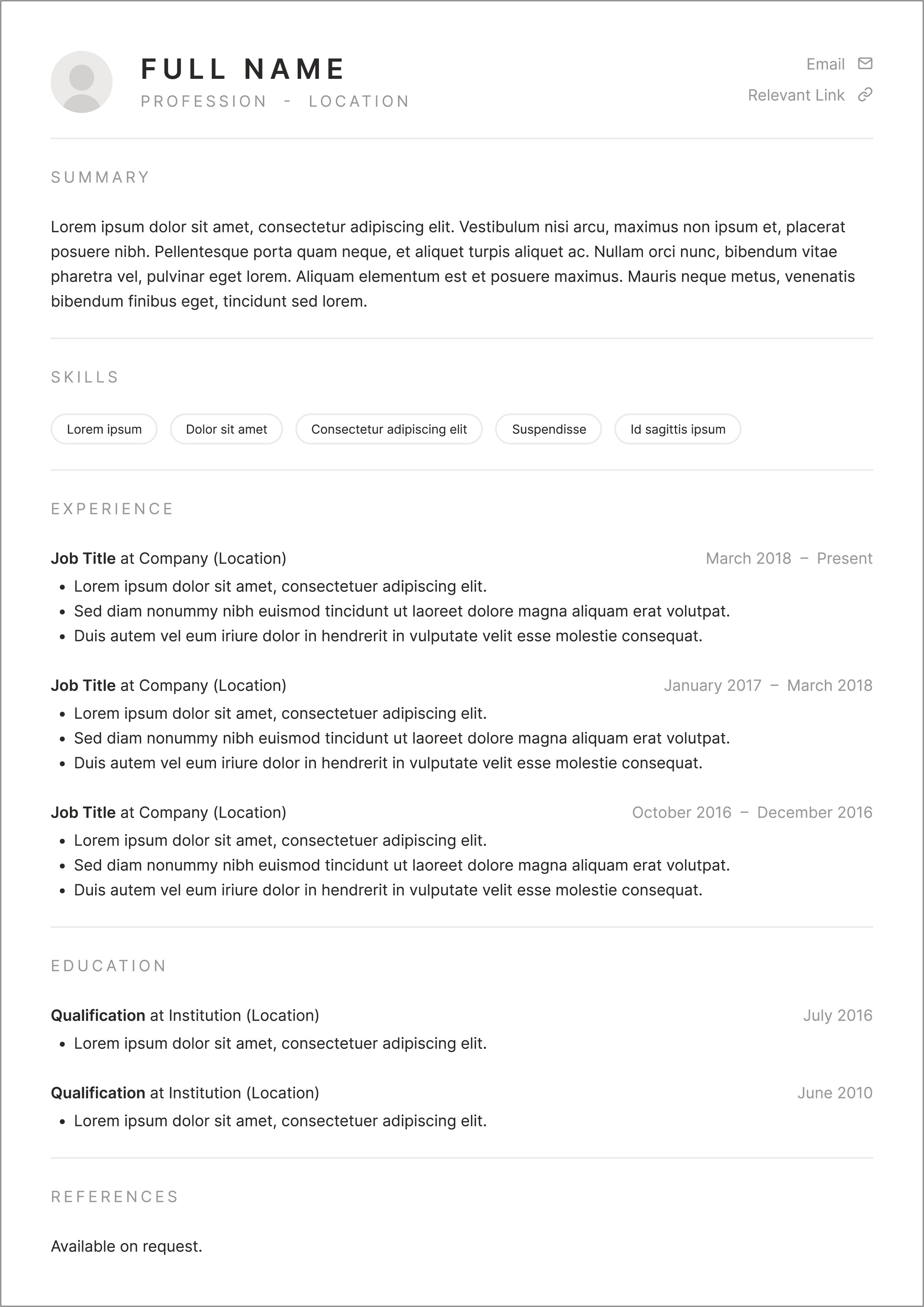 Sample Resume Of Content Creator