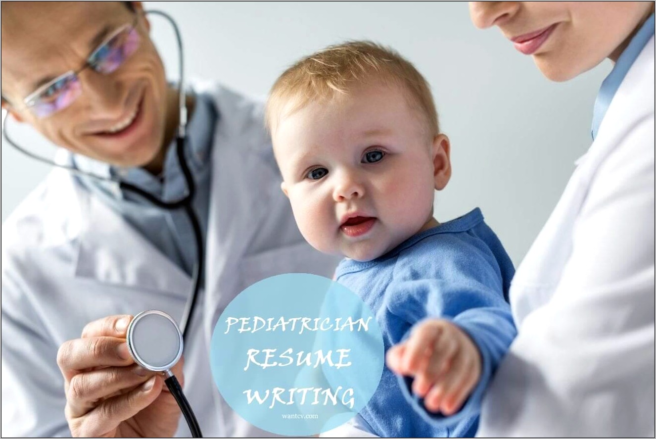 Sample Resume Of Pediatrician India