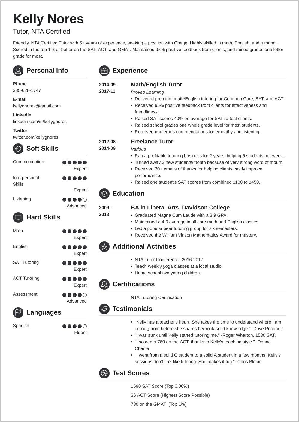 Sample Resume Tutoring Flyer Template