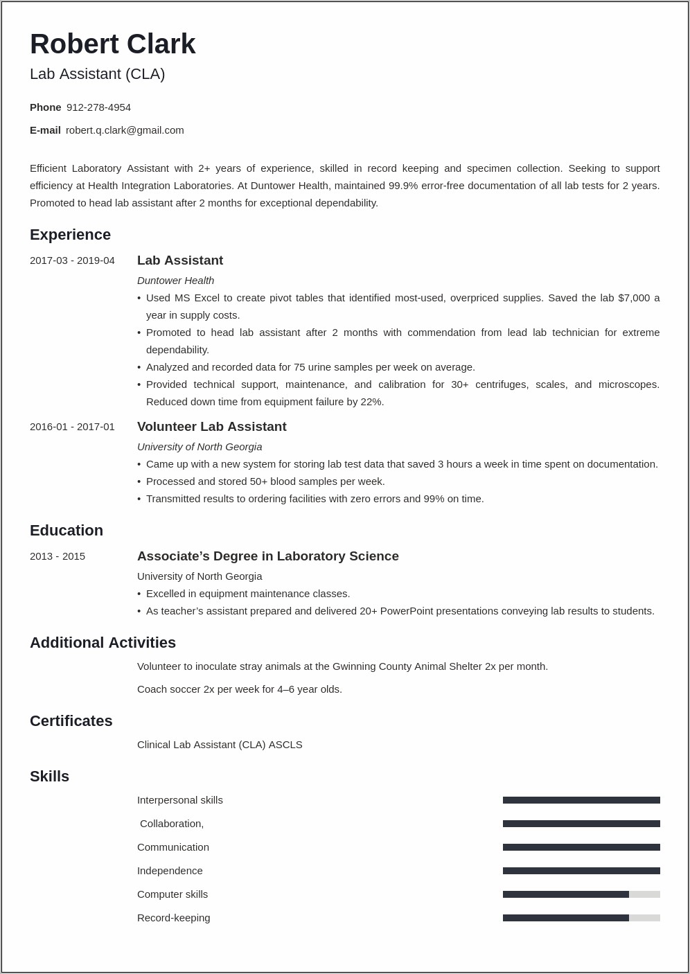 Sandia National Labs Resume Example