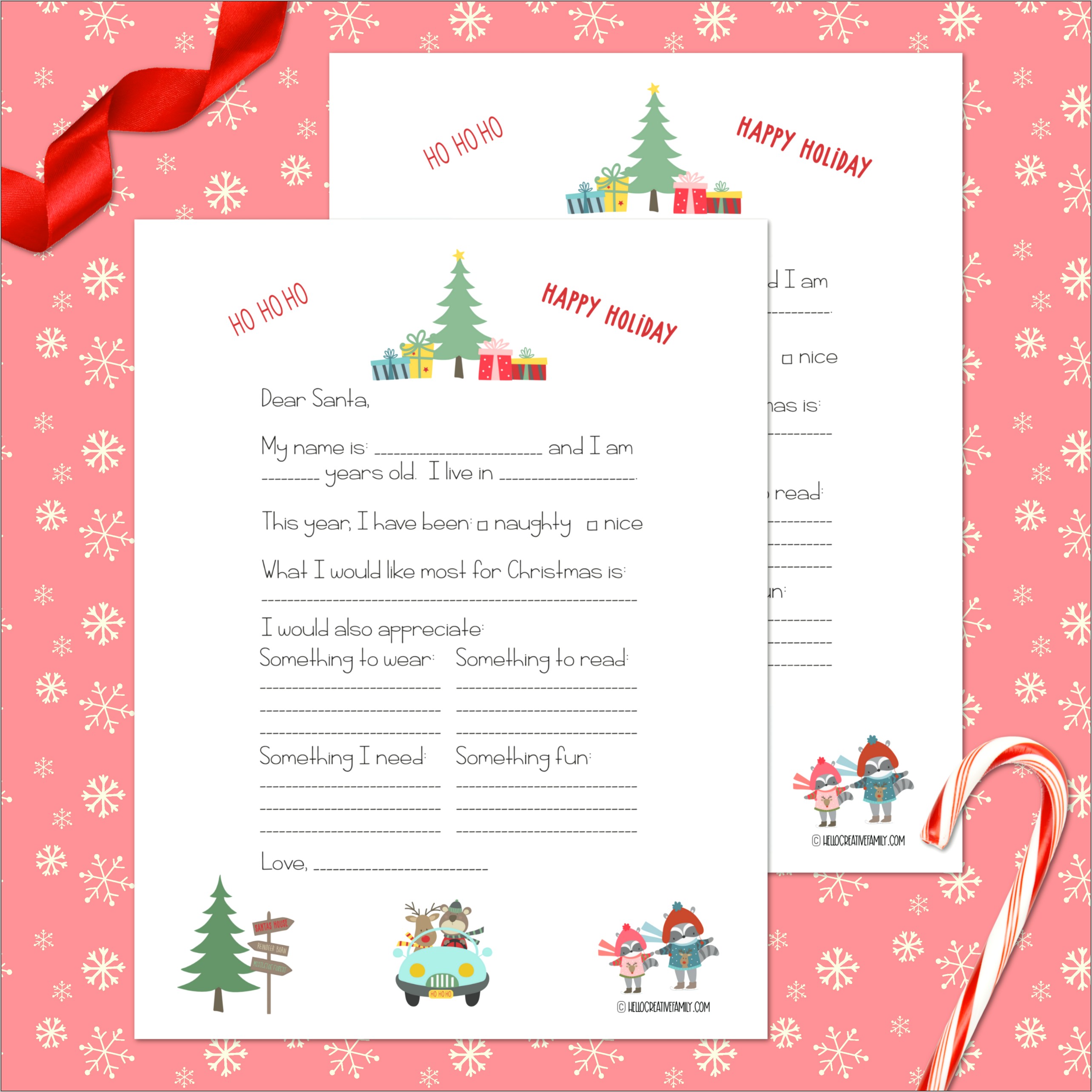 Santa Claus Letter Template Printable Free Disney