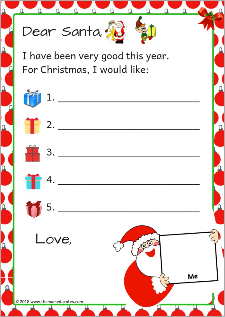 Santa Template Pdf Letters From Santa Free Printable