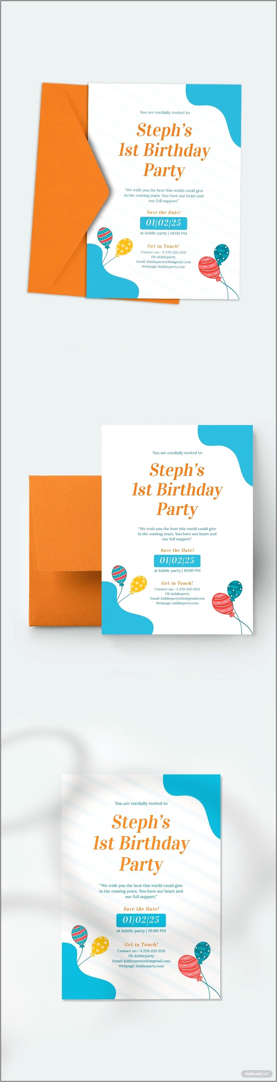 Save The Date Email Template Free Birthday