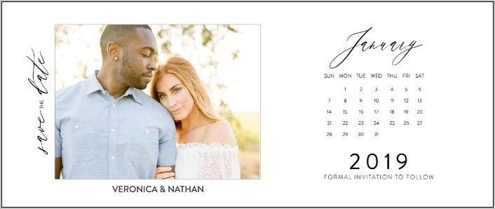 Save The Date Templates 2019 Calendar Free Downloads