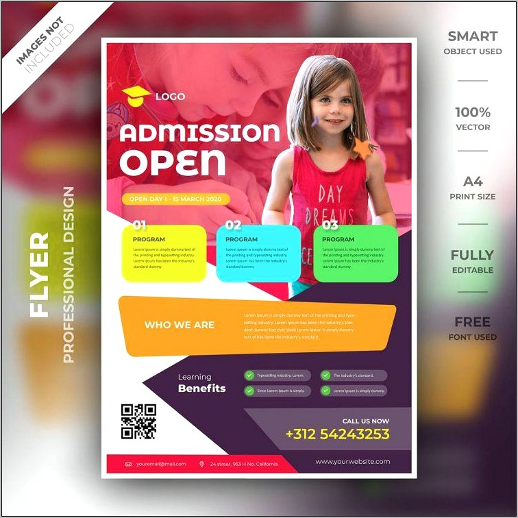 School Brochure Flyer Psd Templates Free Downloads