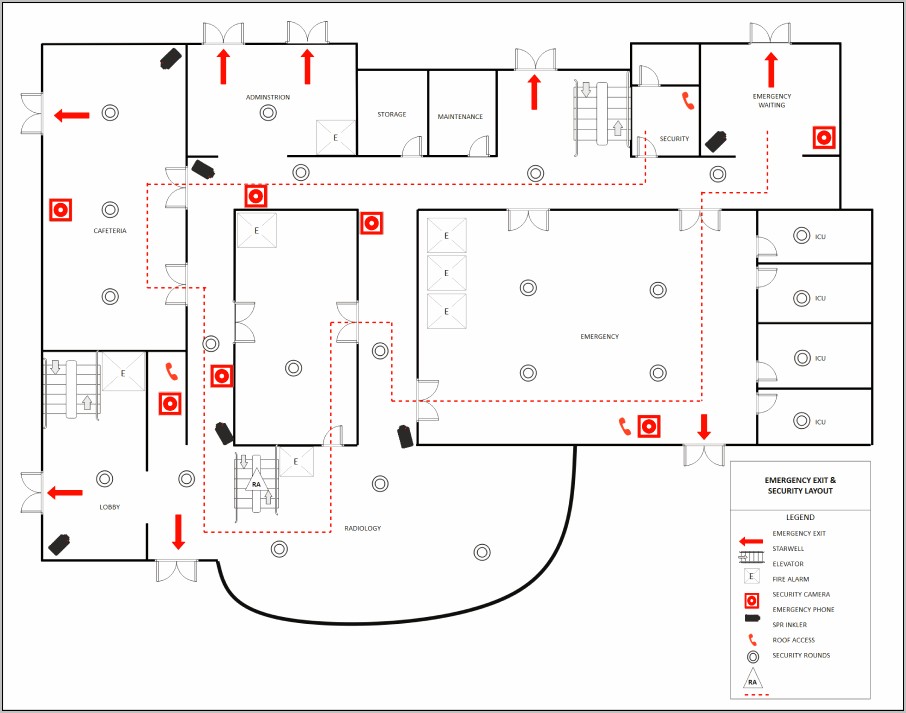 School Fire Escape Template Free To Use