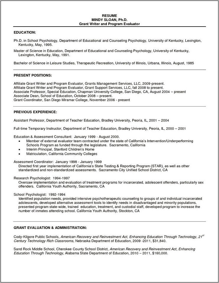 School Psychology Intern Objective Resume