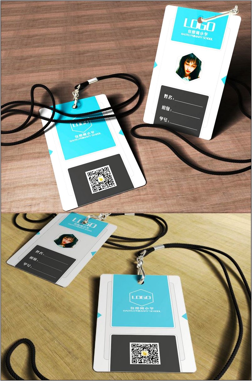 School Student Id Card Template Free Download