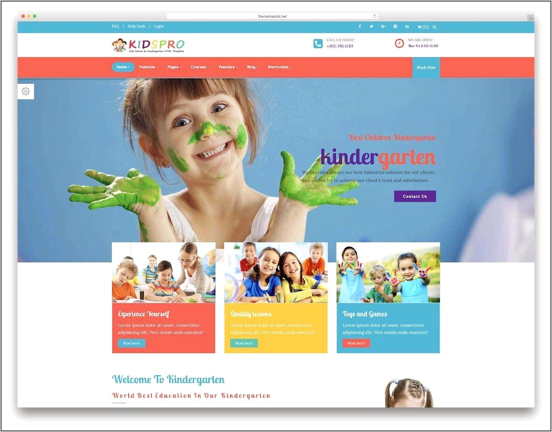 School Web Page Templates Free Download In Html