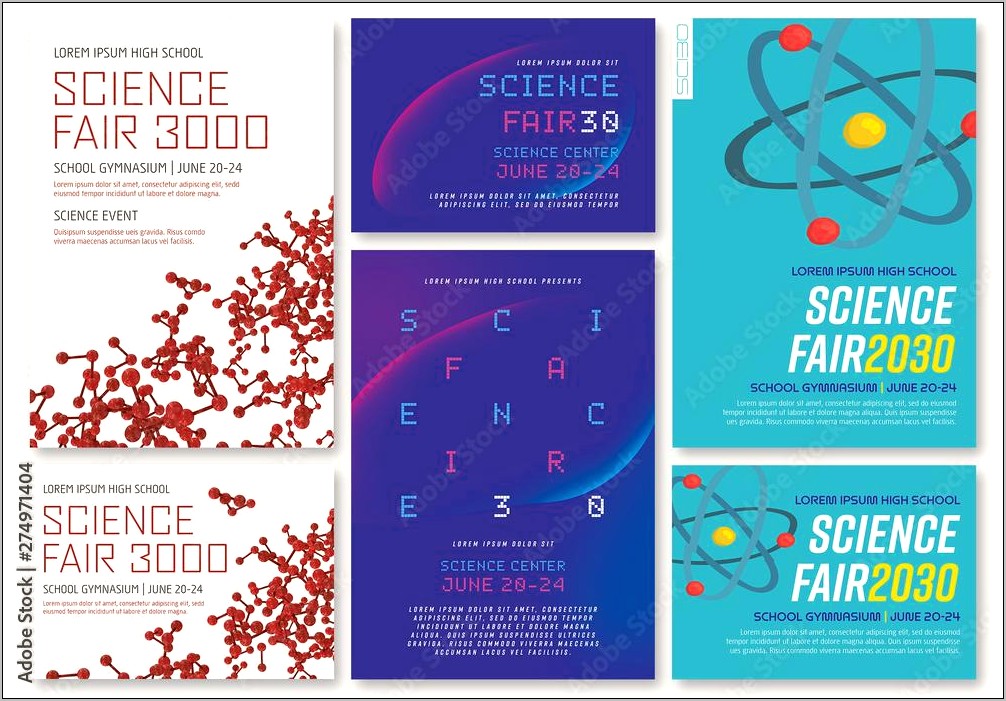 Science Fair Flyer Template Free On Ppt