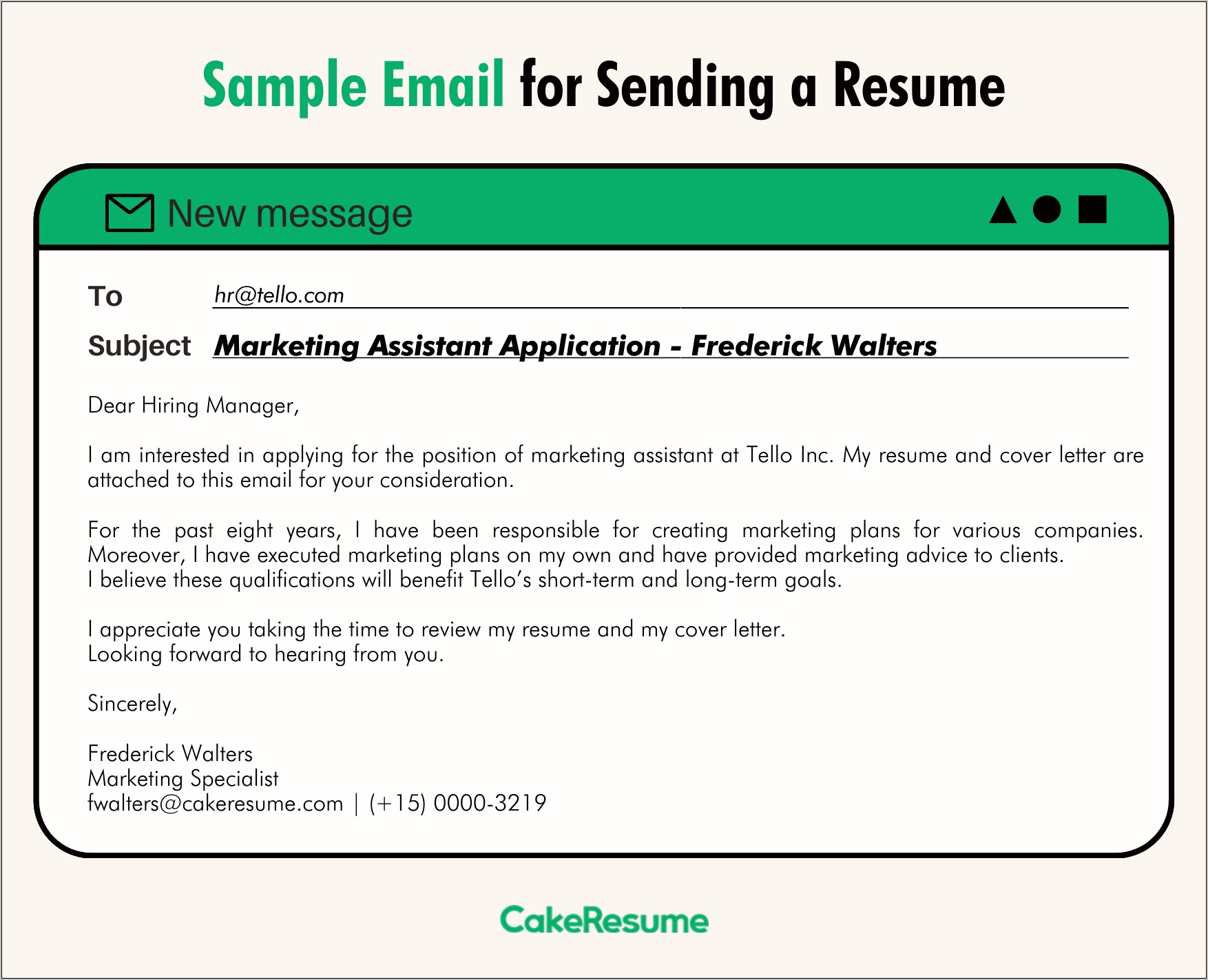 Send Email Job Apply Resume