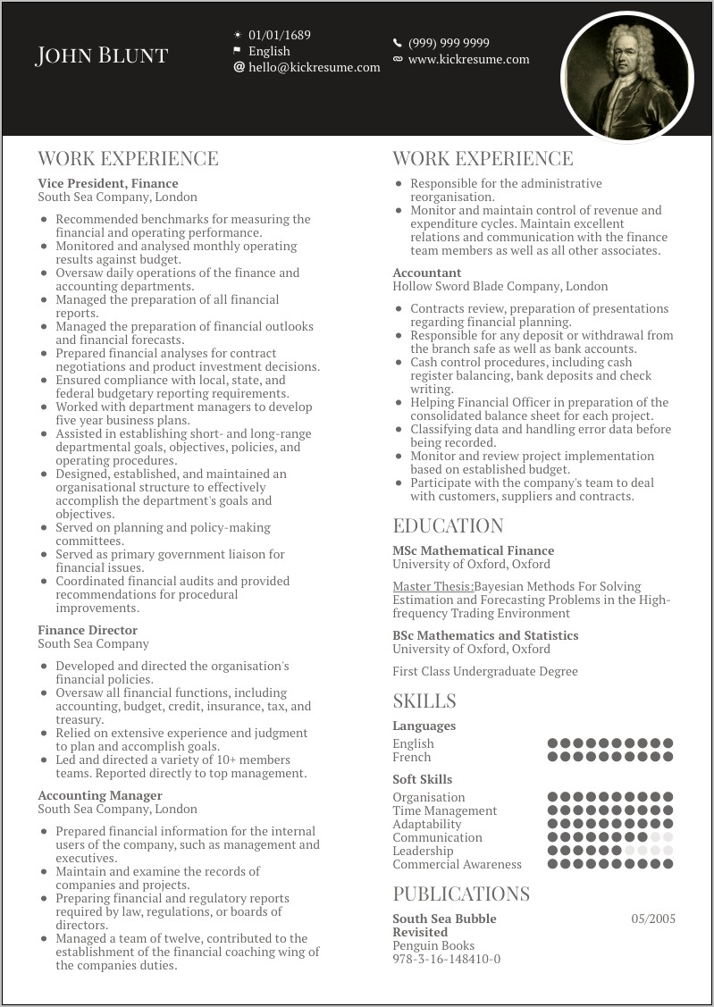 Senior Accountant Resume Sample Word