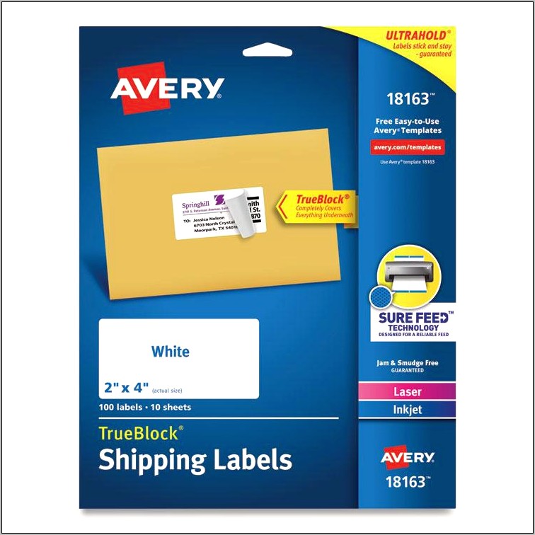 Shipping Labels Template Free 4 X 5