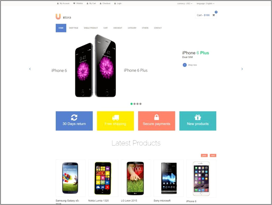 Shopee Mobile Html Css Ecommerce Template Free Download