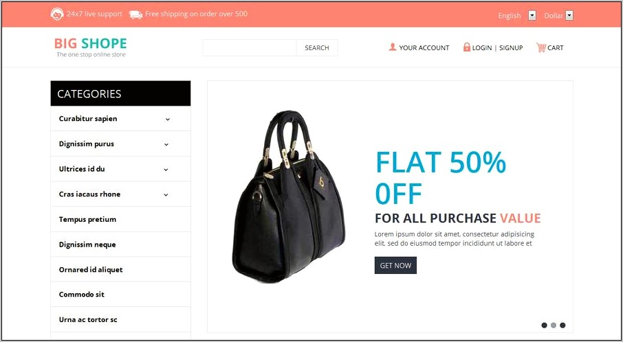 Shopymart Responsive Html5 Ecommerce Template Free Download