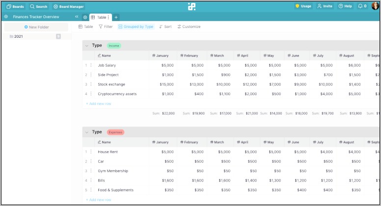 Short Term & Long Term Goal Tracker Free Templates