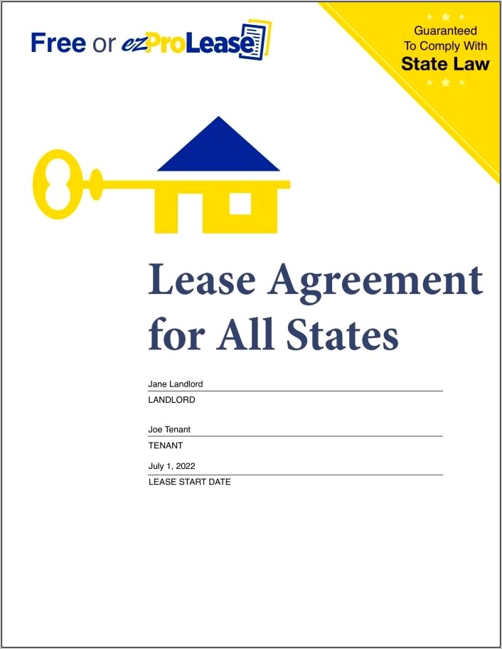 Short Term Rental Agreements Template Free Download