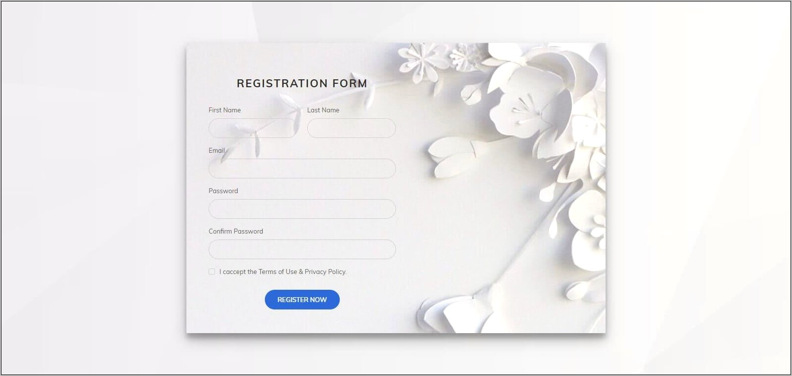 Sign Up Page Css Template Free Download