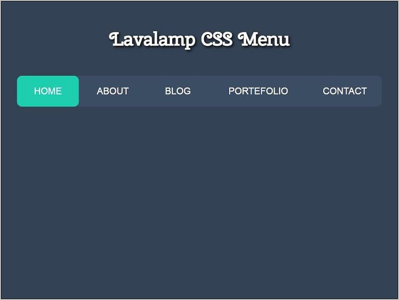 Simple Css Menu Bar Template Free Download