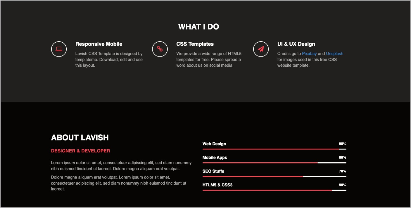 Simple Html Css Javascript Templates Free Download