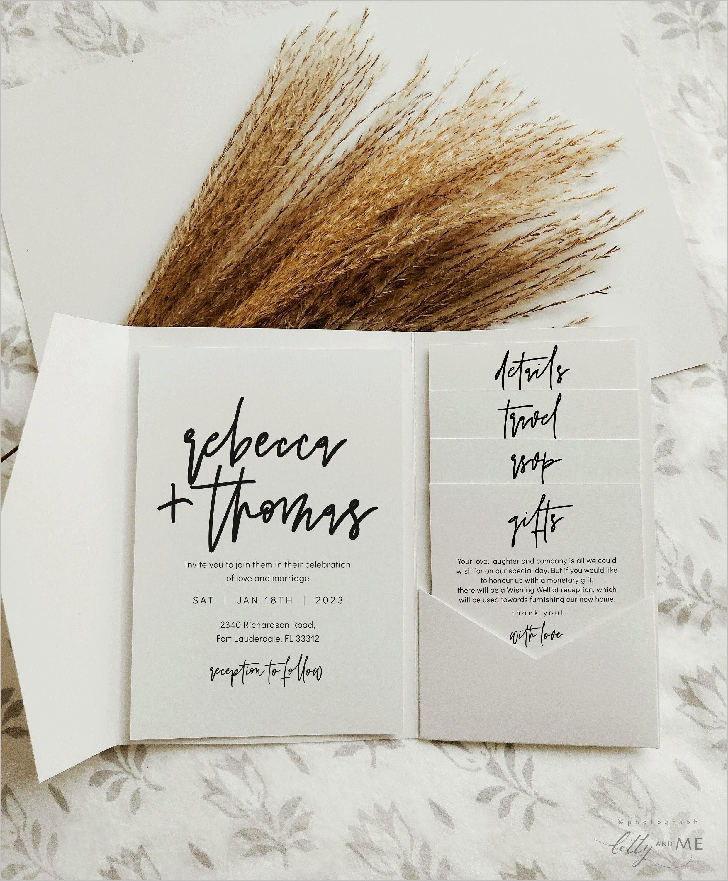 Simple Invitation Template To Print From Home Free