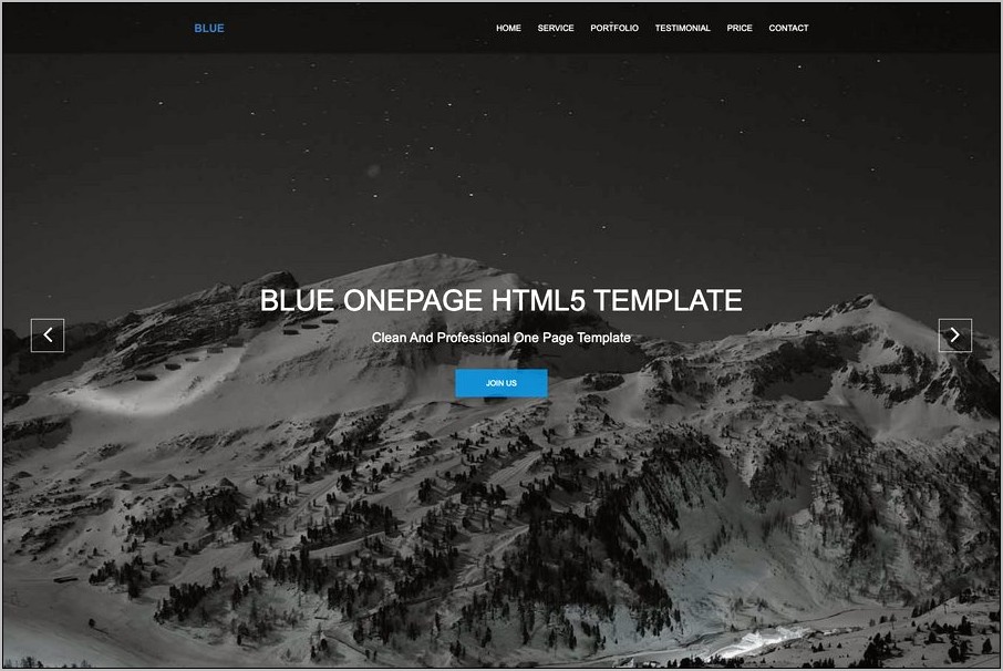 Simple One Page Bootstrap Template Free Download