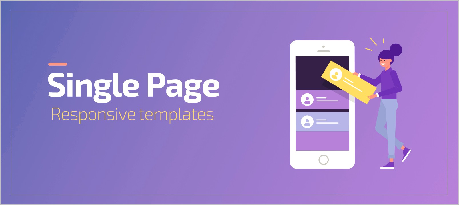 Simple Responsive One Page Template Free Download