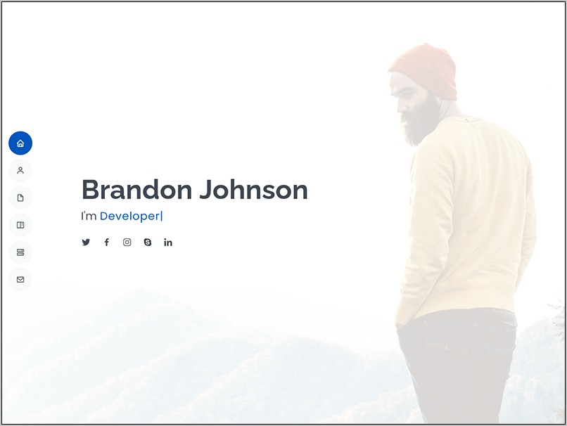 Simple Resume Website Template Free