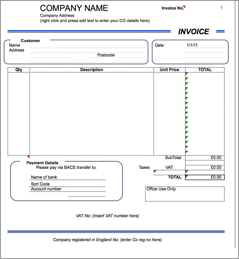 Simple Word Templates With Numbering Free Download