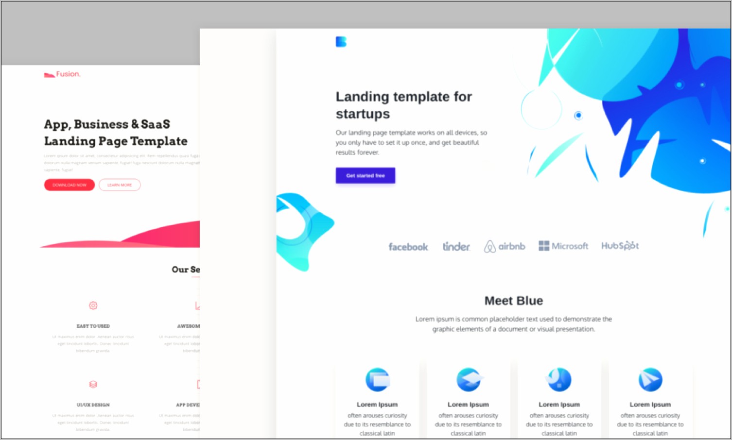 Single Page Application Html Template Free Download