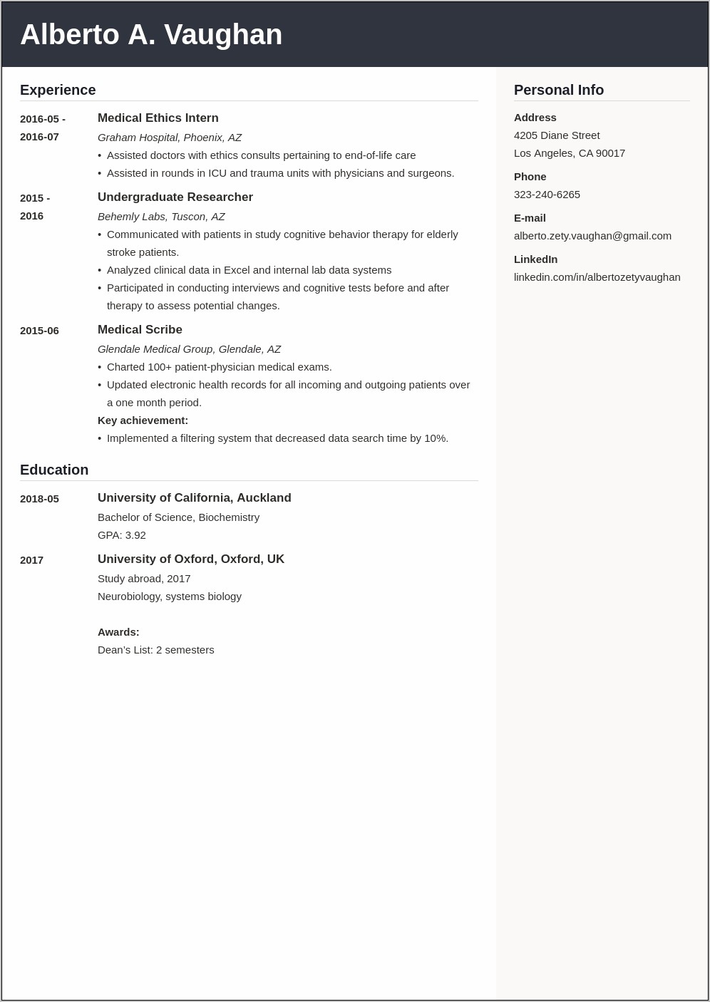 Skill For Medical Residency Resume