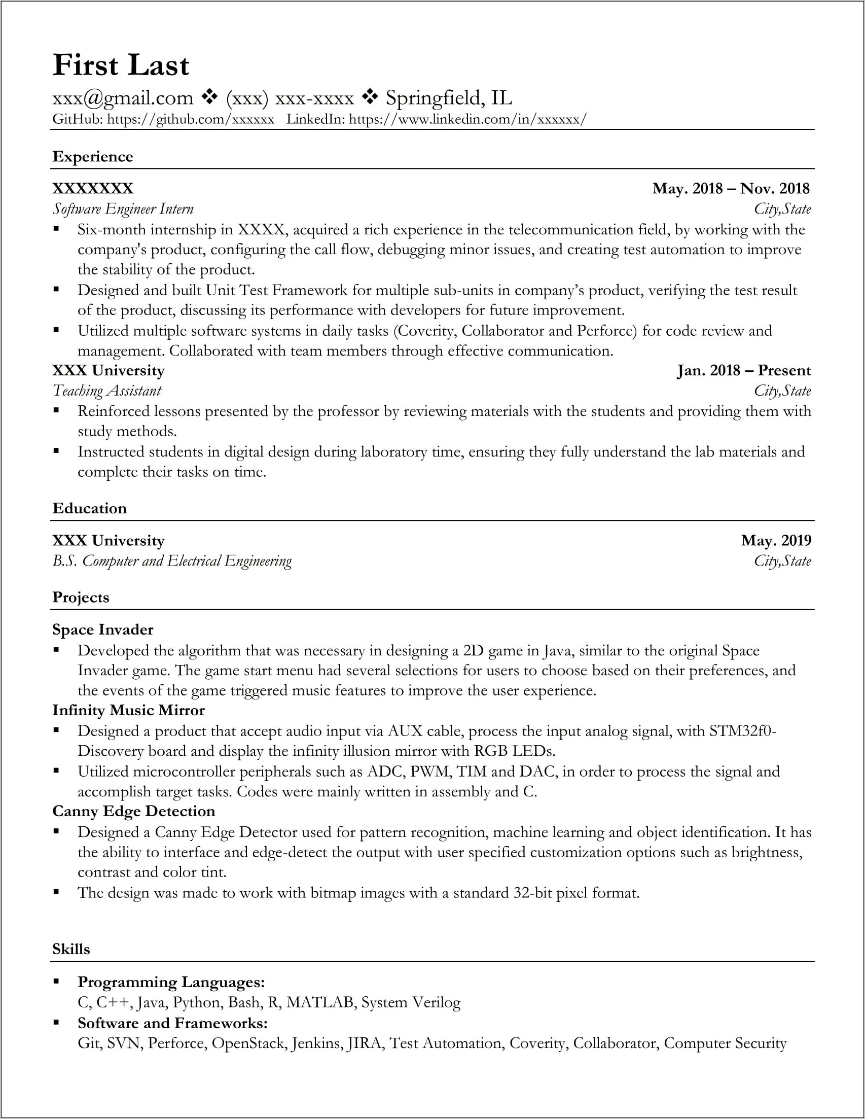 Skills And Interests Resume Reddit