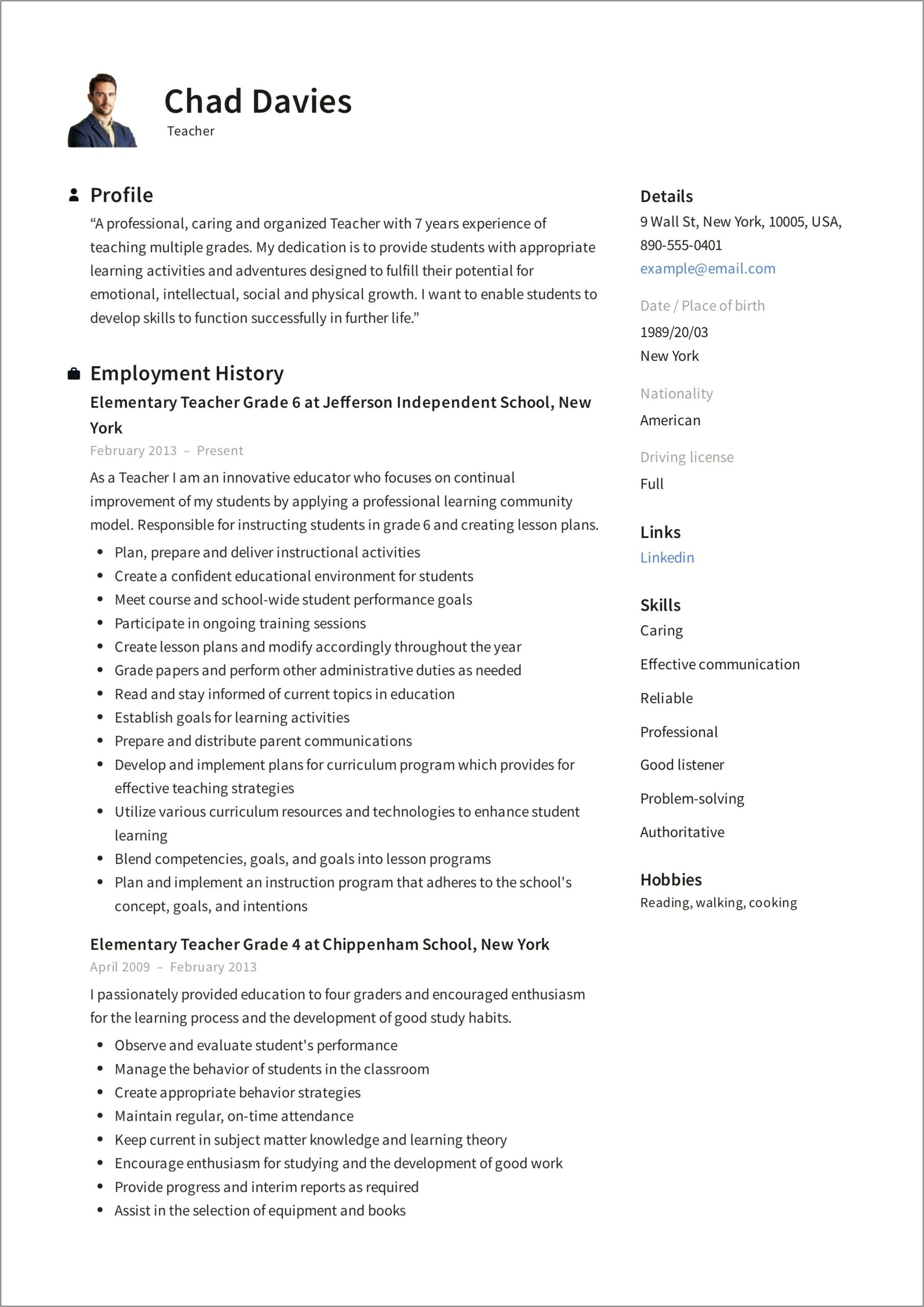 Skills For Health Educator Resume