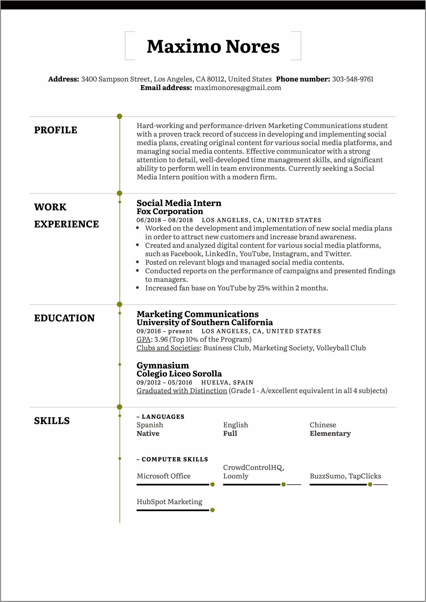 Skills To Address On Resume